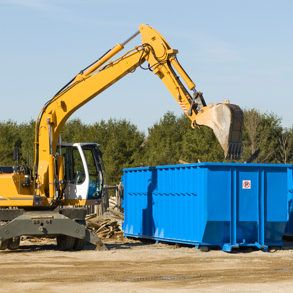 can i choose the location where the residential dumpster will be placed in Indian Springs